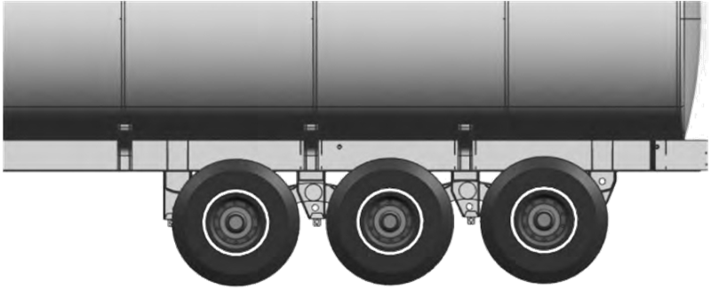 Improved design of fuel tanker trailer with split subframe structure